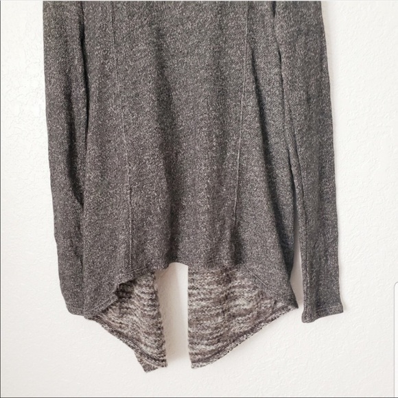 LUCKY Brand Striped Marl Ooen Knit Waterfall Cardigan - Picture 6 of 9